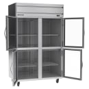 Beverage-Air HFP2HC-1HG 52" Horizon Series Two Section Reach In Freezer, (4) Left/Right Hinge Glass Doors, 115v thumbnail 4