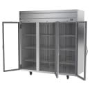 Beverage-Air HFP3HC-1G 78" Horizon Series Three Section Reach In Freezer, (3) Left/Right Hinge Glass Doors, 115v thumbnail 2