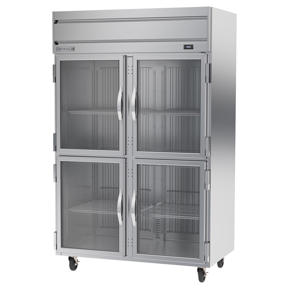 Beverage-Air HFPS2HC-1HG 52" Horizon Series Two Section Reach In Freezer, (4) Left/Right Hinge Glass Doors, 115v