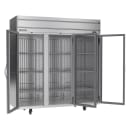 Beverage-Air HFPS3HC-1G 78" Horizon Series Three Section Reach In Freezer, (3) Left/Right Hinge Glass Doors, 115v thumbnail 4