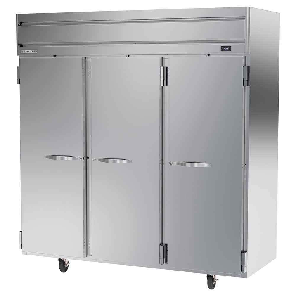 Beverage-Air HFPS3HC-1S 78" Horizon Series Three Section Reach In Freezer, (3) Left/Right Hinge Solid Doors, 115v