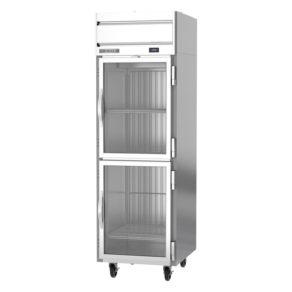 Beverage-Air HFS1HC-1HG 26" Horizon Series One Section Reach In Freezer, (2) Right Hinge Glass Doors, 115v