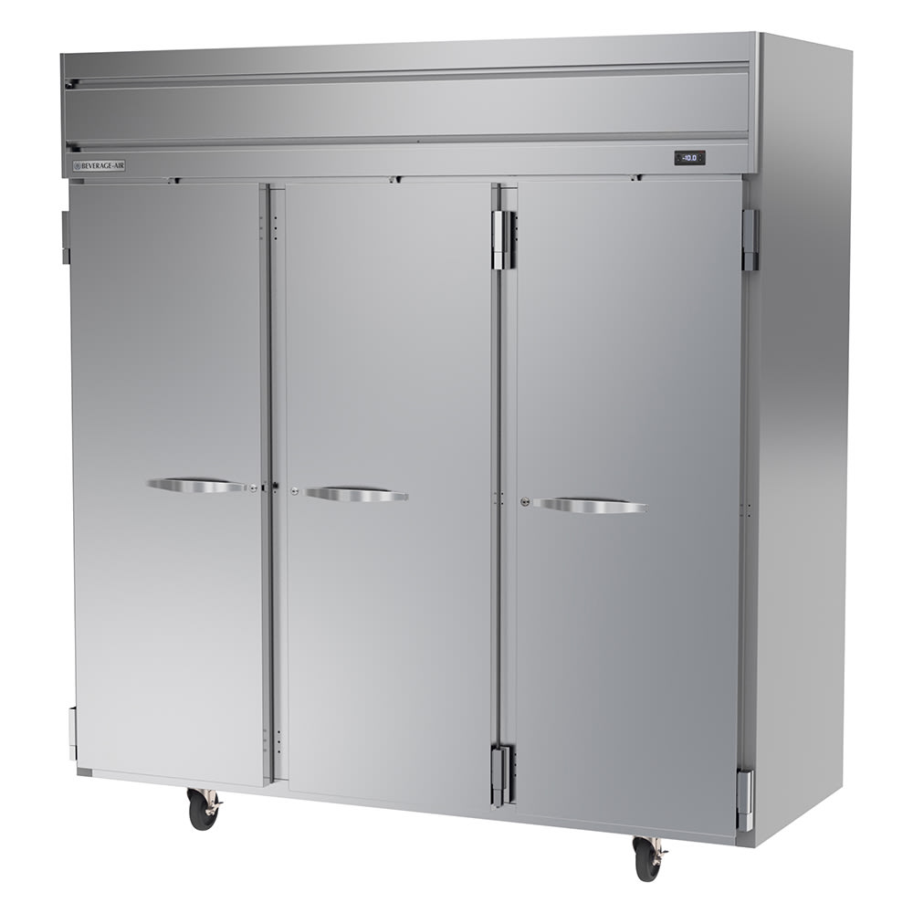 Beverage-Air HFS3HC-1S 78" Horizon Series Three Section Reach In Freezer, (3) Left/Right Hinge Solid Doors, 115v