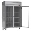 Beverage-Air HR2HC-1G 52" Two Section Reach In Refrigerator, (2) Left/Right Hinge Glass Doors, 115v thumbnail 4