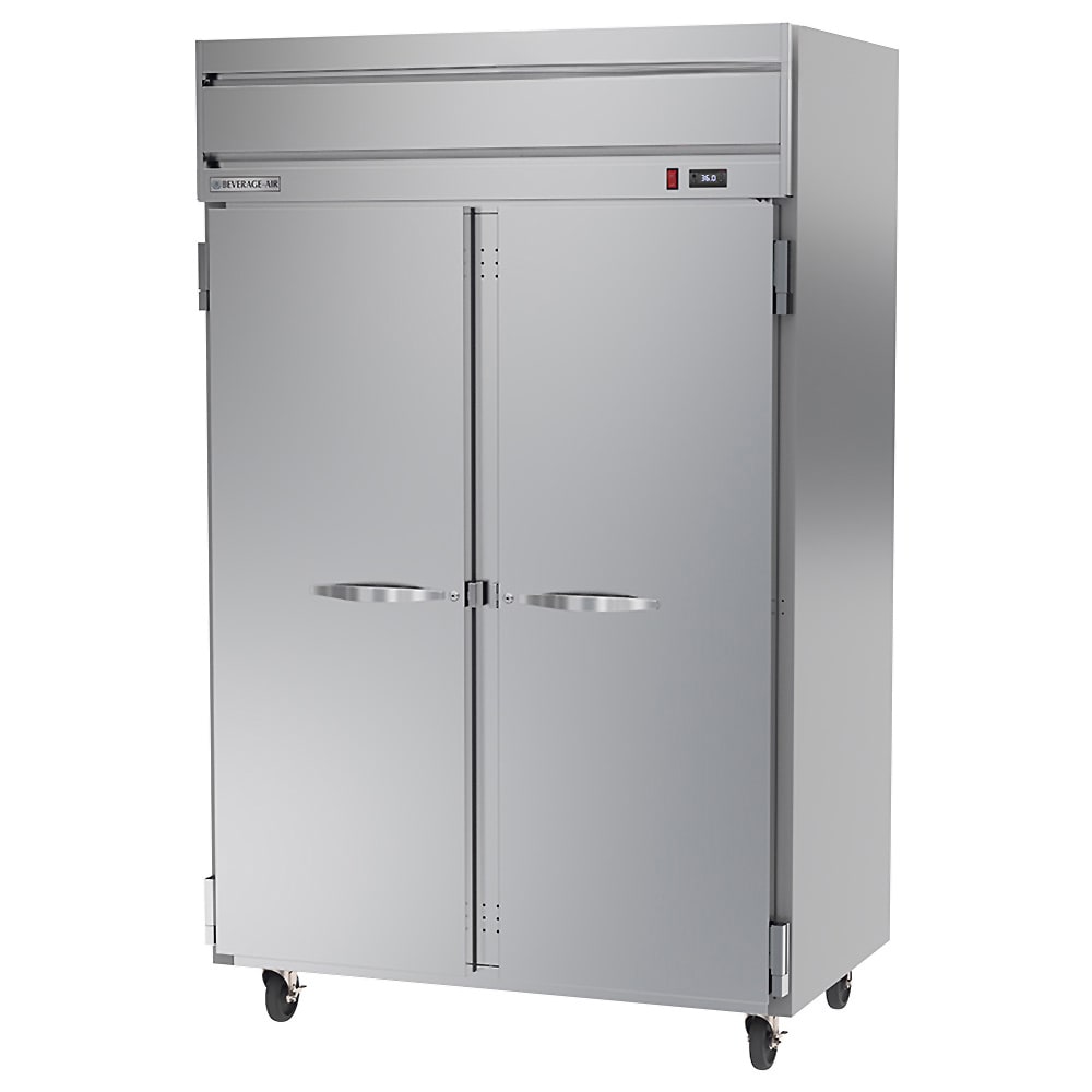 Beverage-Air HR2HC-1S 52" Two Section Reach In Refrigerator, (2) Left/Right Hinge Solid Doors, 115v