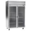 Beverage-Air HRP2HC-1G 52" Two Section Reach In Refrigerator, (2) Left/Right Hinge Glass Doors, 115v thumbnail 3