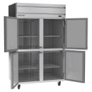 Beverage-Air HRP2HC-1HS 52" Two Section Reach In Refrigerator, (4) Left/Right Hinge Solid Doors, 115v thumbnail 4