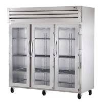 Beverage-Air HRP3HC-1G 78" Three Section Reach In Refrigerator, (3) Left/Right Hinge Glass Doors, 115v thumbnail 5