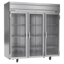 Beverage-Air HRPS3HC-1G 78" Three Section Reach In Refrigerator, (3) Left/Right Hinge Glass Doors, 115v thumbnail 3