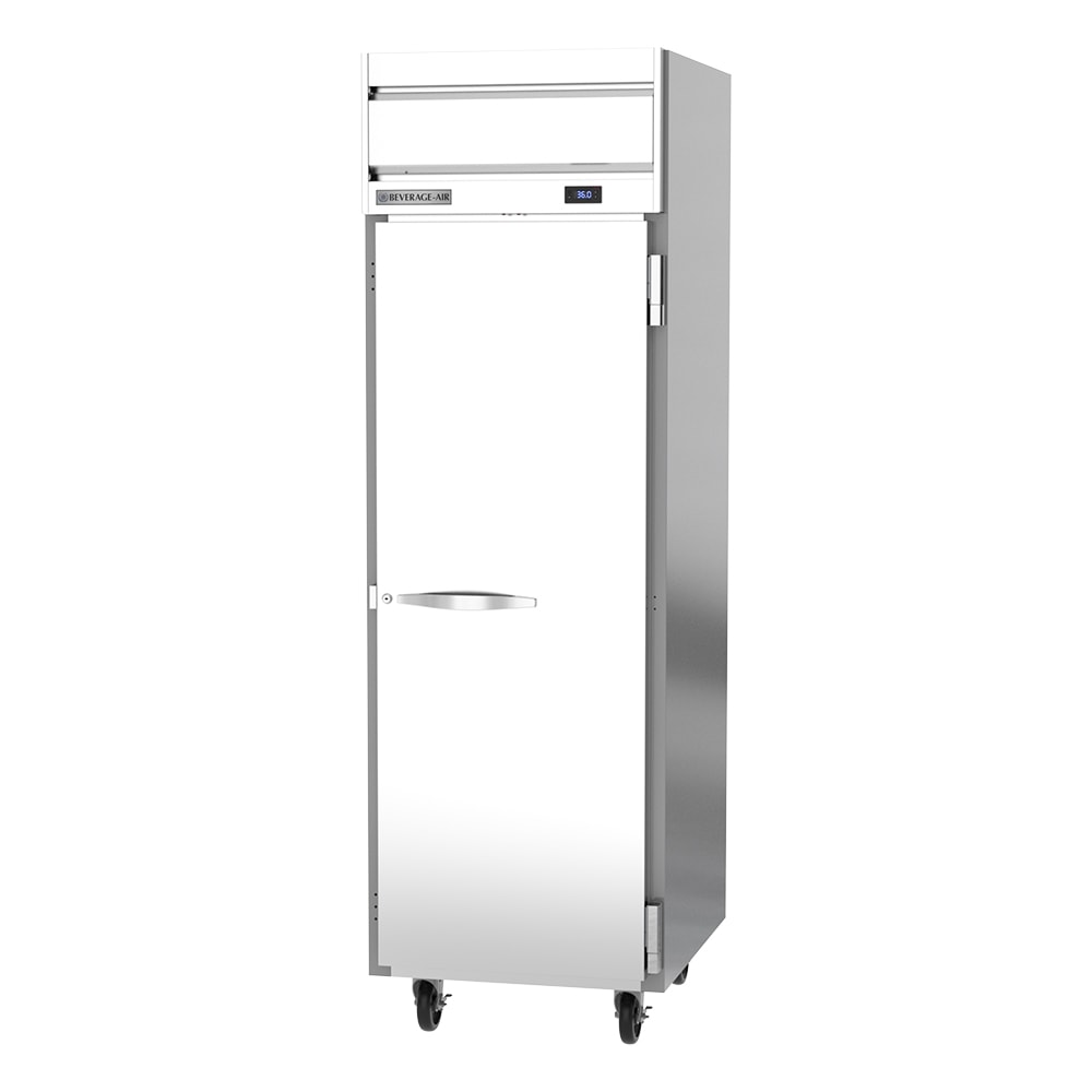Beverage-Air HRS1HC-1S 26" One Section Reach In Refrigerator, (1) Right Hinge Solid Door, 115v