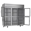 Beverage-Air HRS3HC-1HG 78" Three Section Reach In Refrigerator, (6) Left/Right Hinge Glass Doors, 115v thumbnail 4