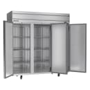 Beverage-Air HRS3HC-1S 78" Three Section Reach In Refrigerator, (3) Left/Right Hinge Solid Doors, 115v thumbnail 4
