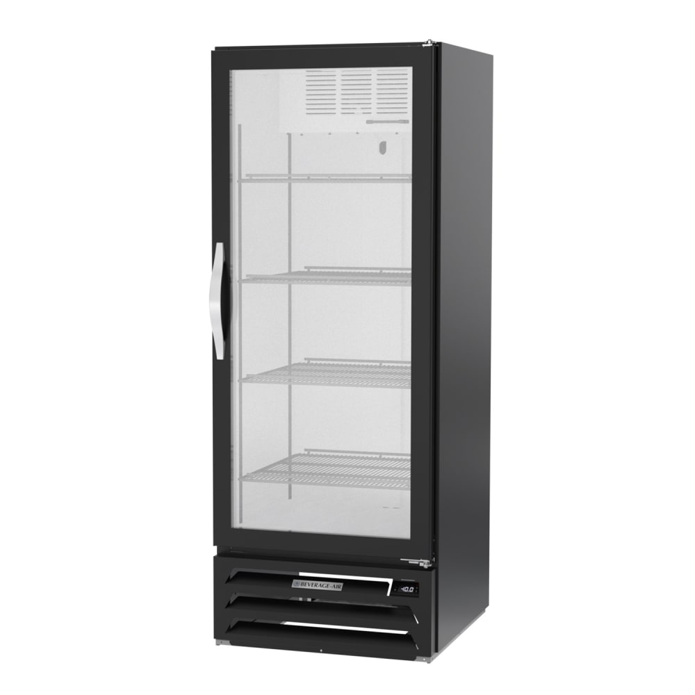Beverage-Air MMF12HC-1-B 24 1/8" One Section Display Freezer w/ Swing Door - Bottom Mount Compressor, Black, 115v