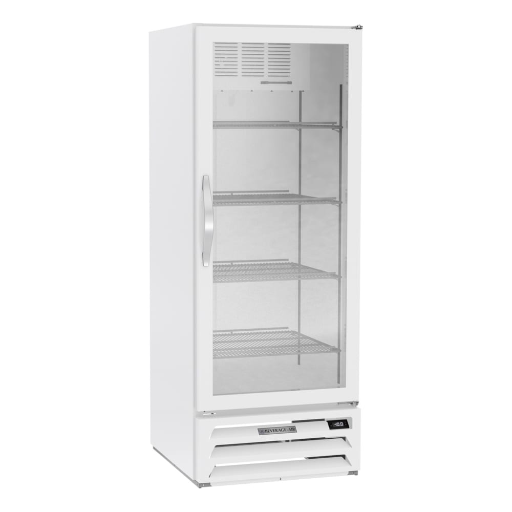 Beverage-Air MMF12HC-1-W 24 1/8" One Section Display Freezer w/ Swing Door - Bottom Mount Compressor, White, 115v