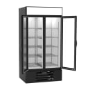 Beverage-Air MMF35HC-1-B 39 1/2" Two Section Display Freezer w/ Swing Doors - Bottom Mount Compressor, Black, 115v thumbnail 3