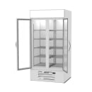 Beverage-Air MMF35HC-1-W 39 1/2" Two Section Display Freezer w/ Swing Doors - Bottom Mount Compressor, White, 115v thumbnail 4