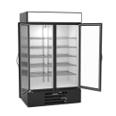 Beverage-Air MMF44HC-1-B-IQ 47" Two Section Display Freezer w/ Swing Doors - Bottom Mount Compressor, Black, 115v thumbnail 3