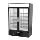 Beverage-Air MMF49HC-1-B 52" Two Section Display Freezer w/ Swing Doors - Bottom Mount Compressor, Black, 115v thumbnail 3