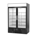 Beverage-Air MMF49HC-1-B-IQ 52" Two Section Display Freezer w/ Swing Doors - Bottom Mount Compressor, Black, 115v thumbnail 3