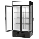 Beverage-Air MMR35HC-1-B 39 1/2" MarketMax™ Two Section Glass Door Merchandiser - (2) Left/Right Hinge Doors, Black, 115v thumbnail 2