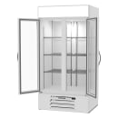 Beverage-Air MMR35HC-1-W 39 1/2" MarketMax™ Two Section Glass Door Merchandiser - (2) Left/Right Hinge Doors, White, 115v thumbnail 2