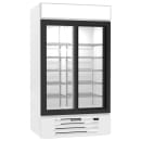 Beverage-Air MMR38HC-1-W 43 1/2" MarketMax™ Two Section Glass Door Merchandiser - (2) Sliding Doors, White, 115v thumbnail 3