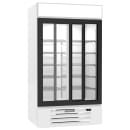 Beverage-Air MMR38HC-1-W 43 1/2" MarketMax™ Two Section Glass Door Merchandiser - (2) Sliding Doors, White, 115v thumbnail 4