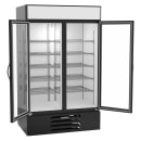 Beverage-Air MMR44HC-1-B 47" MarketMax™ Two Section Glass Door Merchandiser - (2) Left/Right Hinge Swing Doors, Black, 115v thumbnail 4