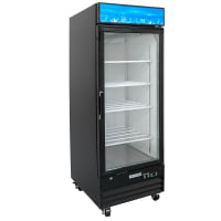 Beverage-Air MMR44HC-1-B 47" MarketMax™ Two Section Glass Door Merchandiser - (2) Left/Right Hinge Swing Doors, Black, 115v thumbnail 6