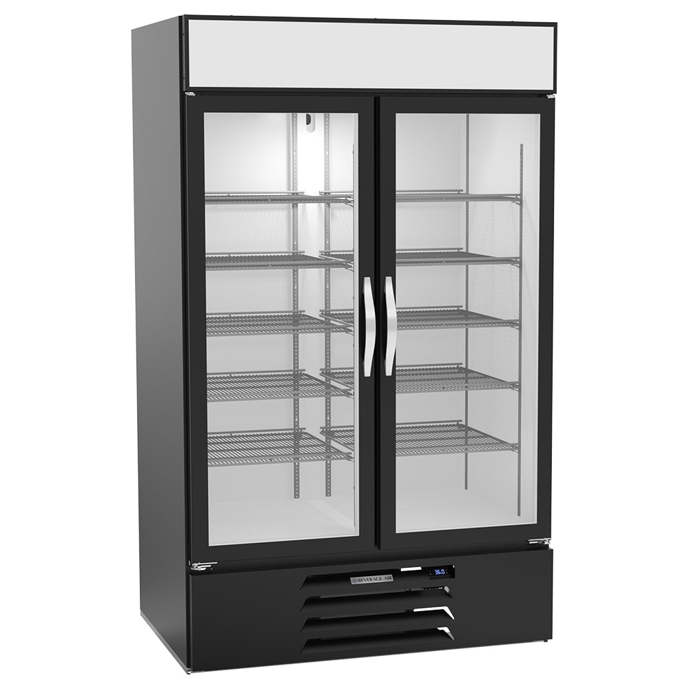 Beverage-Air MMR44HC-1-B-WINE 47" Two Section Wine Cooler w/ (1) Zone - (10) Shelves, 115v