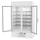 Beverage-Air MMR44HC-1-W 47" MarketMax™ Two Section Glass Door Merchandiser - (2) Left/Right Hinge Doors, White, 115v thumbnail 2