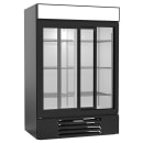 Beverage-Air MMR45HC-1-B 52" MarketMax™ Two Section Glass Door Merchandiser - (2) Sliding Doors, Black, 115v thumbnail 4