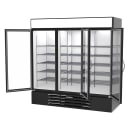 Beverage-Air MMR72HC-1-B 75" MarketMax™ Three Section Glass Door Merchandiser - (3) Left/Right Hinge Doors, Black, 115v thumbnail 2