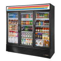 Beverage-Air MMR72HC-1-W 75" MarketMax™ Three Section Glass Door Merchandiser - (3) Left/Right Hinge Doors, White, 115v thumbnail 2