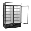 Beverage-Air MMRF49HC-1-A-BW 52" MarketMax™ Two Section Glass Door Merchandiser - (2) Left/Right Hinge Doors, Black, 115v thumbnail 3