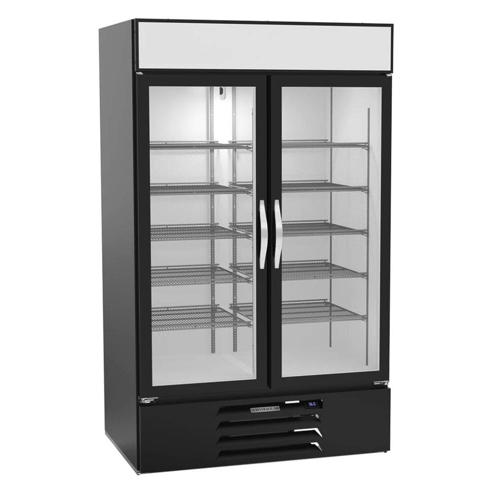 Beverage-Air MMRR49HC-1-A-WW-WINE 52" Two Section Wine Cooler w/ (2) Zones - (10) Shelves, 115v