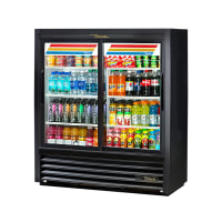 Beverage-Air MT49-1-SDB 47 1/8" MarketMax™ Two Section Glass Door Merchandiser - (2) Sliding Doors, Black, 115v thumbnail 2