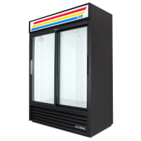 Beverage-Air MT53-1-SDB 54 1/4" Marketeer™ Two Section Glass Door Merchandiser - (2) Sliding Doors, Black, 115v thumbnail 2