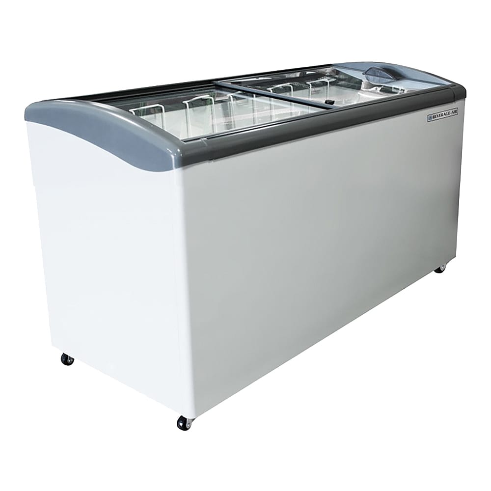 Beverage-Air NC60HC-1-W 60 3/16" Mobile Ice Cream Freezer w/ 6 Baskets - White, 115v
