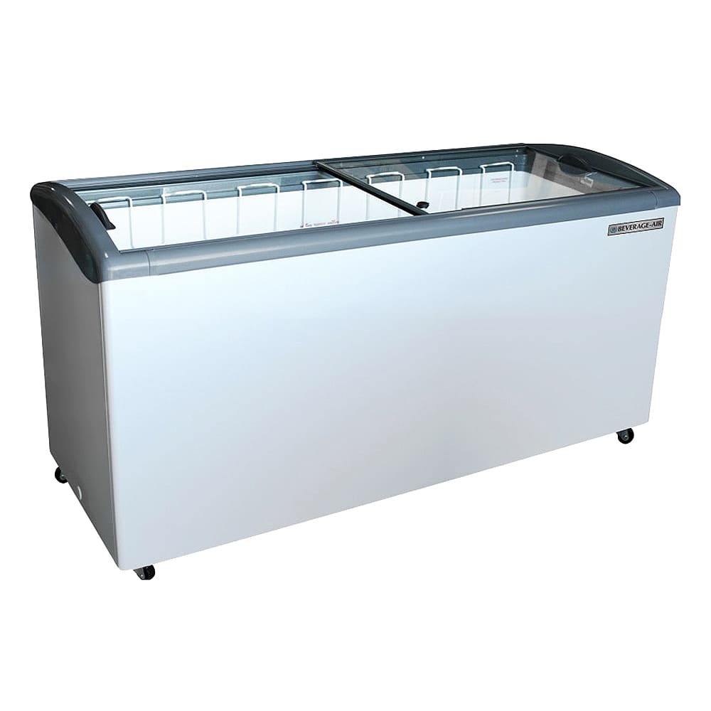 Beverage-Air NC68HC-1-W 68 1/10" Mobile Ice Cream Freezer w/ 7 Baskets - White, 115v