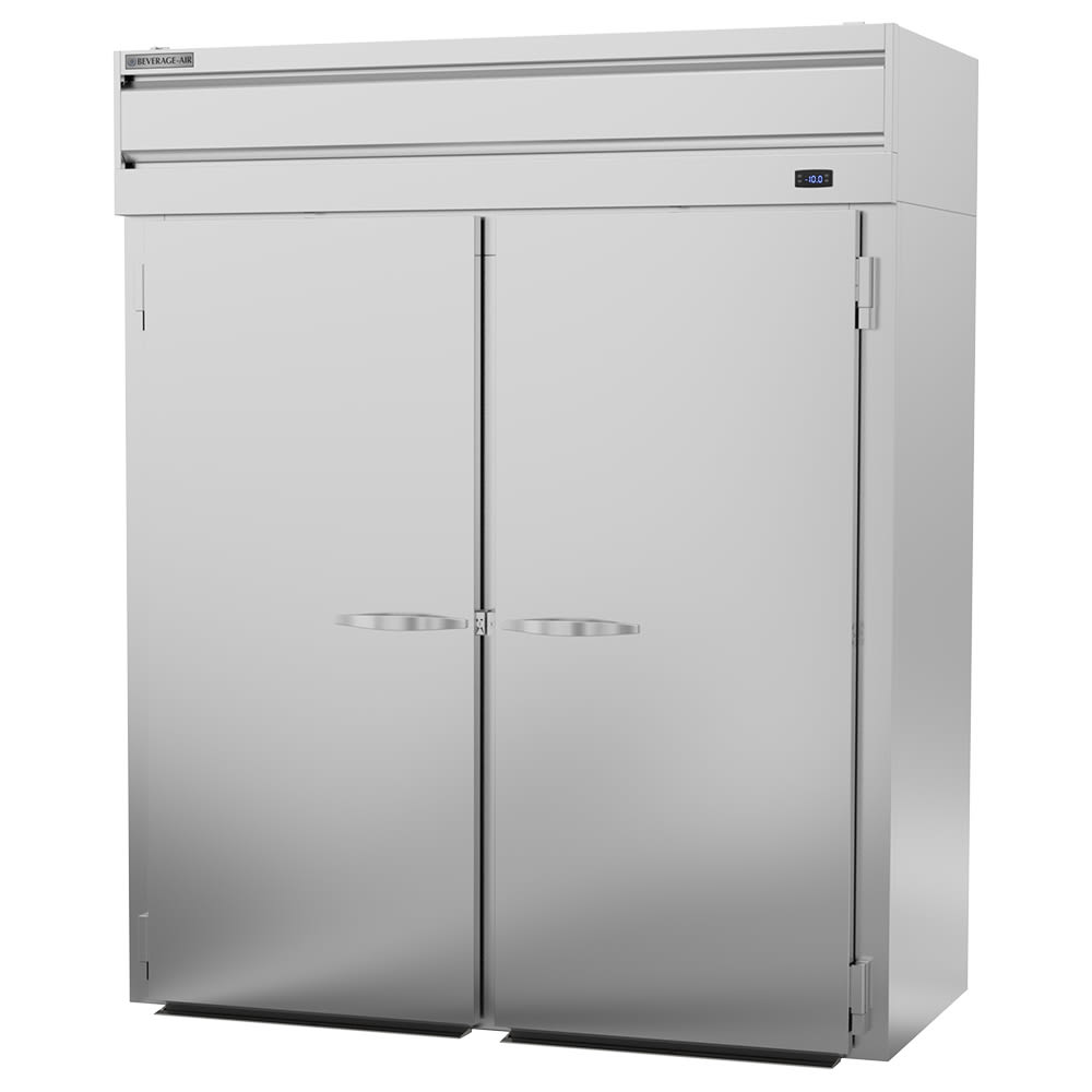 Beverage-Air PFI2HC-1AS 68 7/8" P Series Two Section Roll In Freezer, (2) Left/Right Hinge Solid Doors, 115v