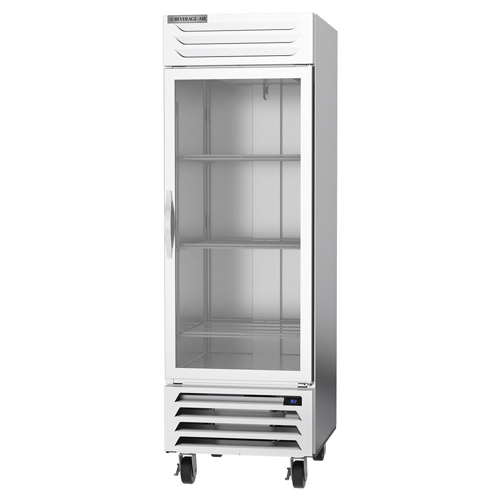 Beverage-Air RB23HC-1G 27" One Section Reach In Refrigerator, (1) Right Hinge Glass Door, 115v
