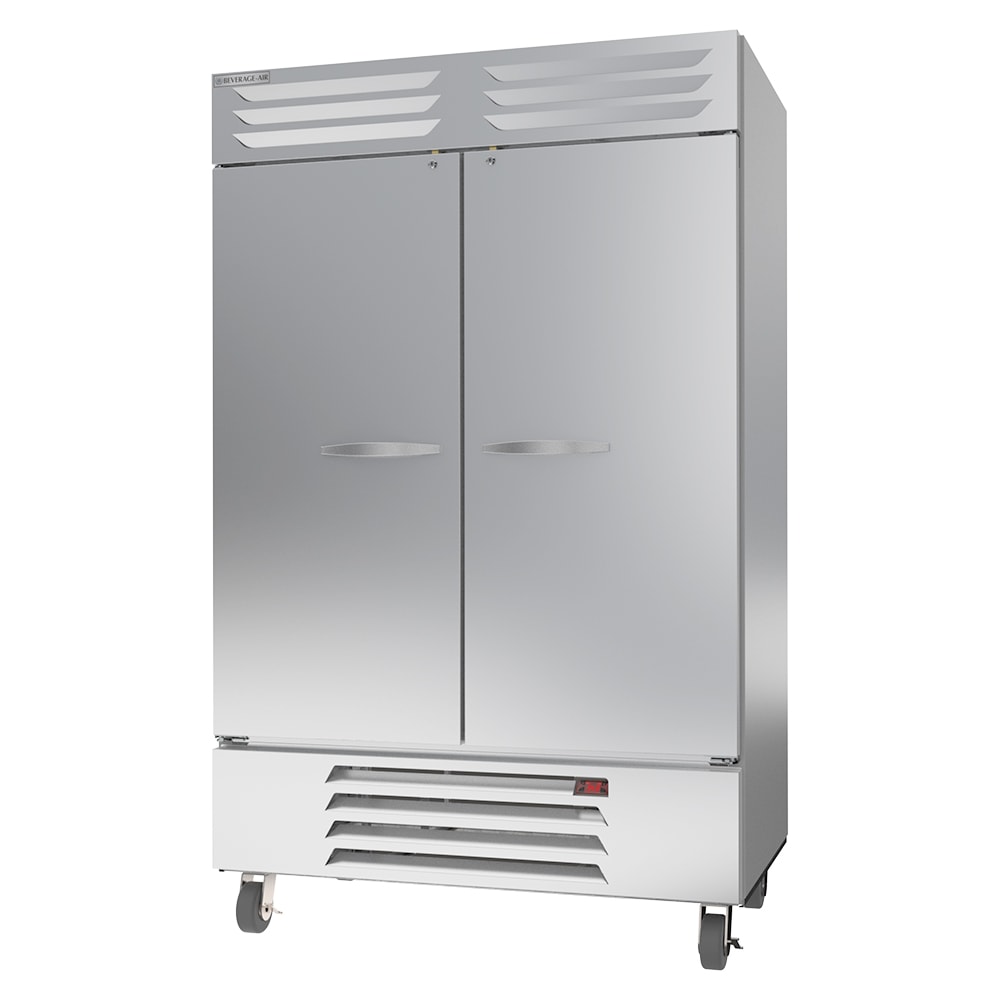 Beverage-Air RB49HC-1S 52" Two Section Reach In Refrigerator, (2) Left/Right Hinge Solid Doors, 115v