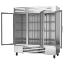 Beverage-Air RB72HC-1G 75" Three Section Reach In Refrigerator, (3) Left/Right Hinge Glass Doors, 115v thumbnail 2