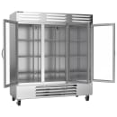 Beverage-Air RB72HC-1G 75" Three Section Reach In Refrigerator, (3) Left/Right Hinge Glass Doors, 115v thumbnail 4