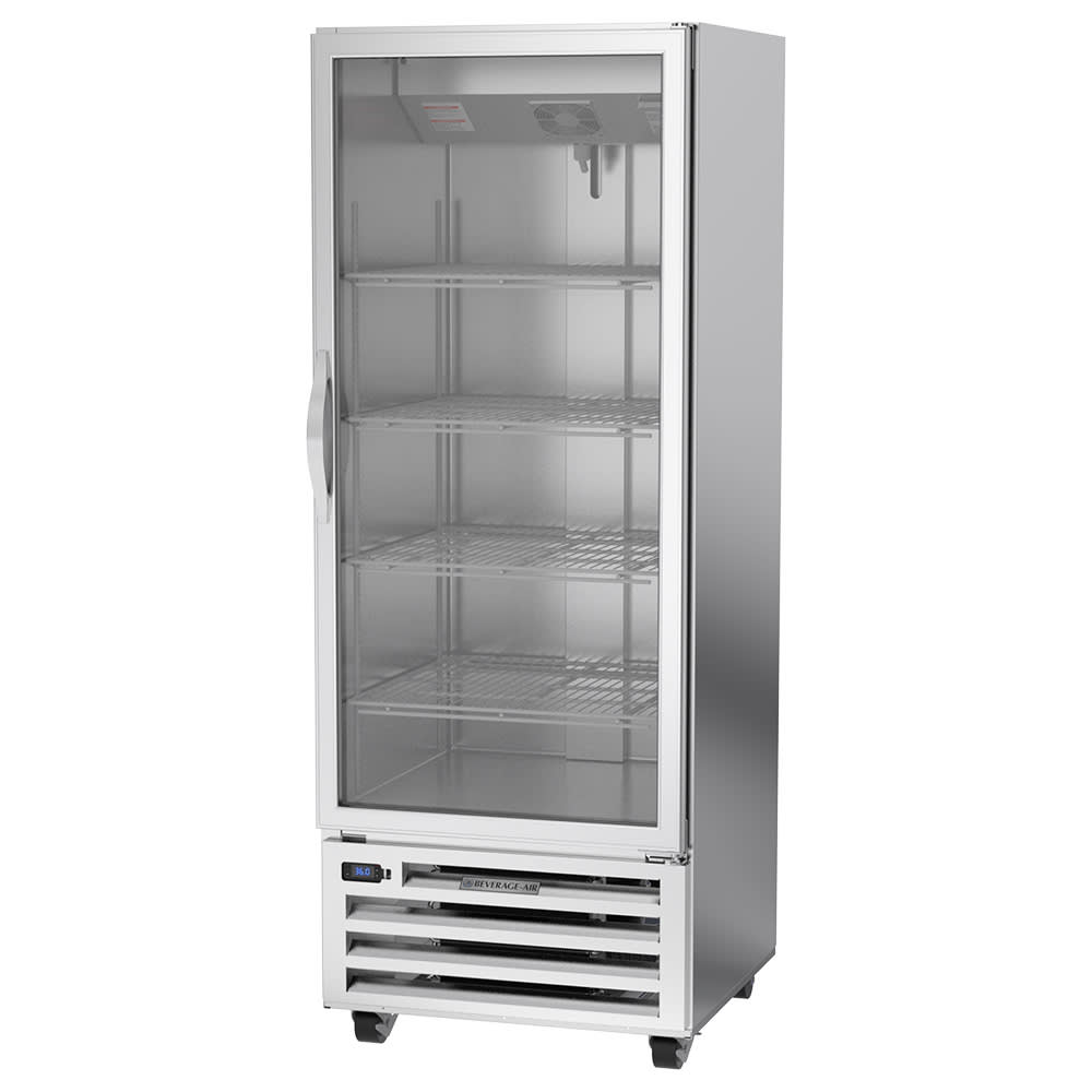 Beverage-Air RI18HC-G 27 1/4" One Section Reach In Refrigerator, (1) Right Hinge Glass Door, 115v