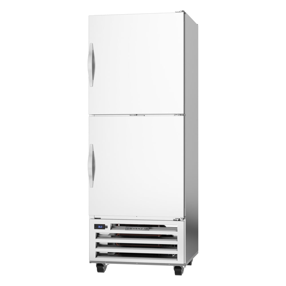 Beverage-Air RID18HC-HS 27 1/4" One Section Pass Thru Refrigerator, (4) Right Hinge Solid Doors, 115v