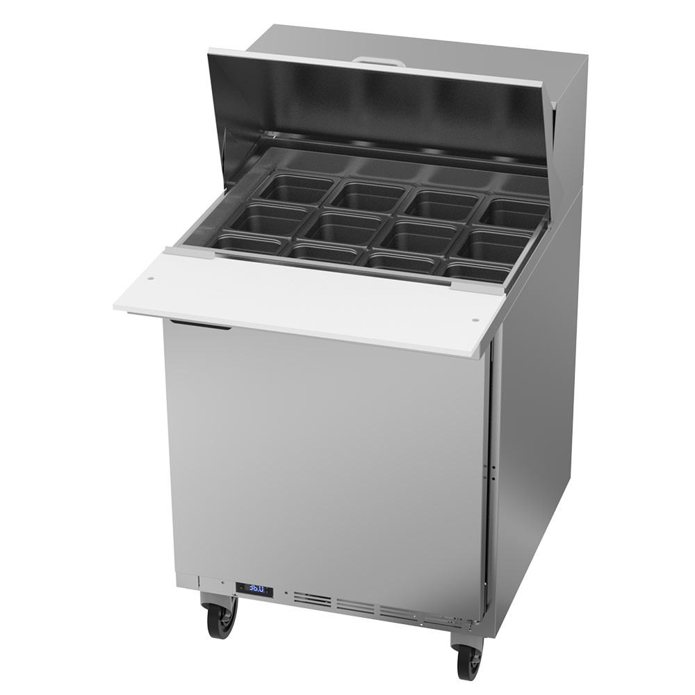 Beverage-Air SPE27HC-12M 27" Hydrocarbon Series Mega Top Sandwich/Salad Prep Table w/ Refrigerated Base, 115v