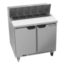 Beverage-Air SPE36HC-10 36" Hydrocarbon Series Sandwich/Salad Prep Table w/ Refrigerated Base, 115v thumbnail 3