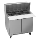 Beverage-Air SPE36HC-15M 36" Hydrocarbon Series Mega Top Sandwich/Salad Prep Table w/ Refrigerated Base, 115v thumbnail 3